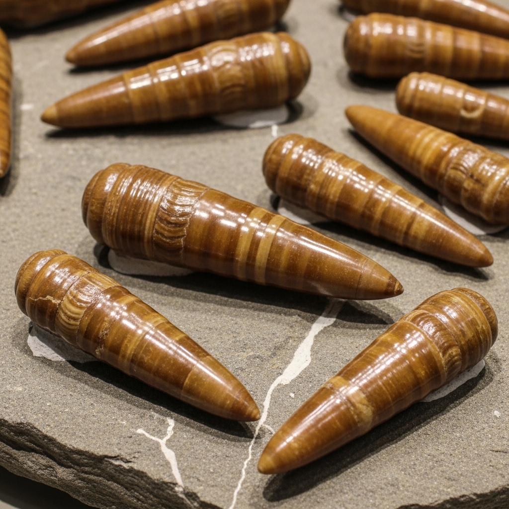 Freiliegende fossile Knochen bei einer Ausgrabung