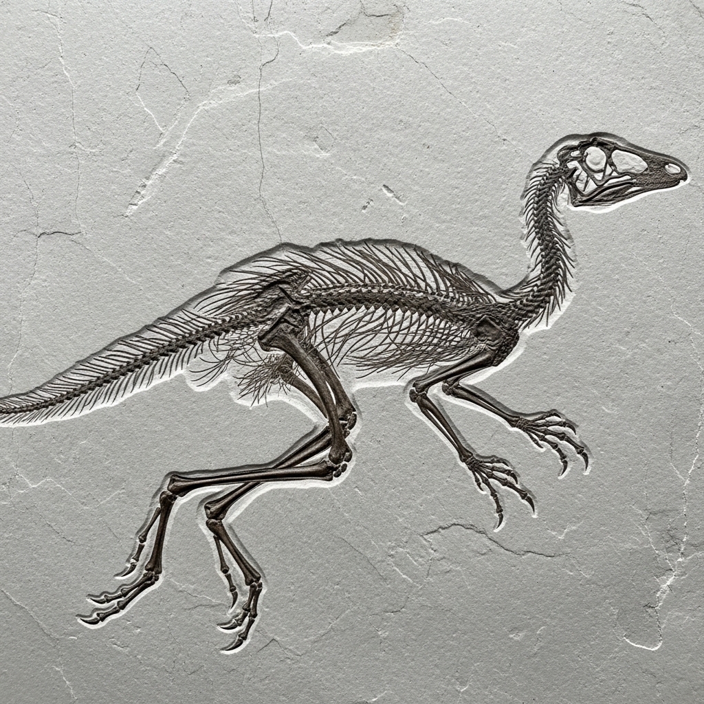 Hellgrauer, fein geschichteter Plattenkalk – das typische Gestein der Solnhofen-Formation